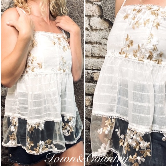 POL Embroidered Tank Top - Picture 2 of 5